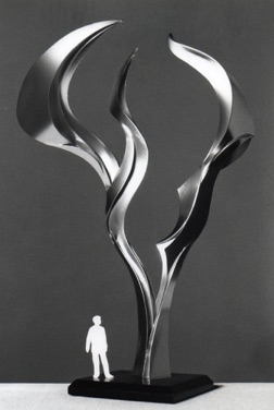 The Nature of Ascent
(scale model)
36" x 18" x 16"
stainless      ©1993